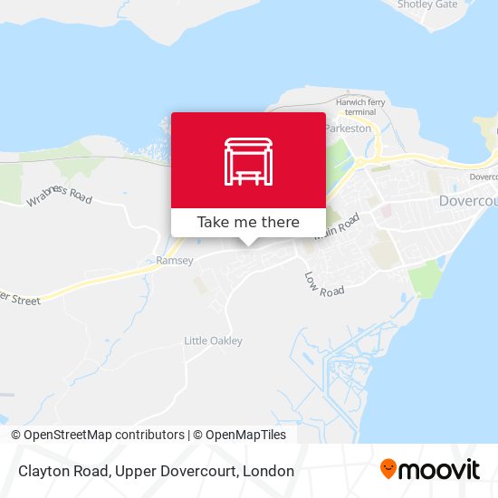 Clayton Road, Upper Dovercourt map