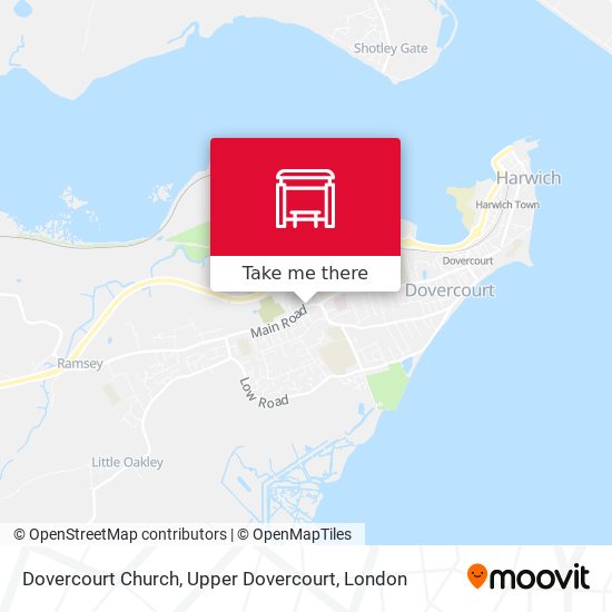 Dovercourt Church, Upper Dovercourt map