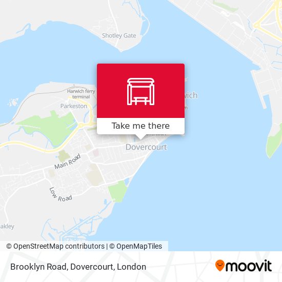 Brooklyn Road, Dovercourt map