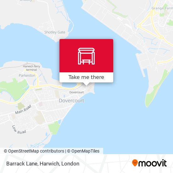 Barrack Lane, Harwich map
