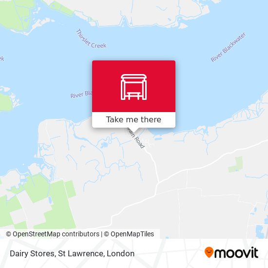Dairy Stores, St Lawrence map