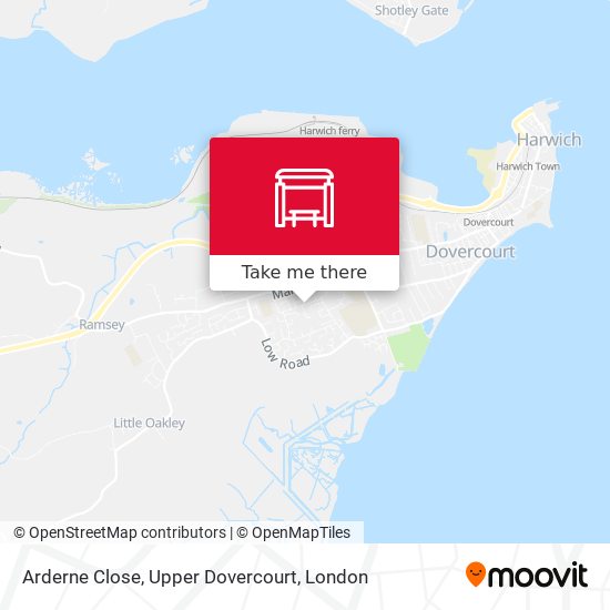 Arderne Close, Upper Dovercourt map