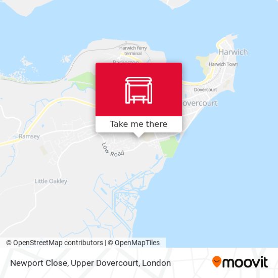 Newport Close, Upper Dovercourt map