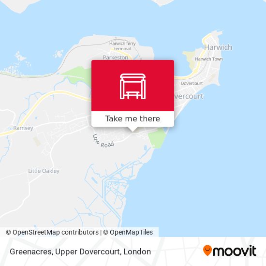 Greenacres, Upper Dovercourt map