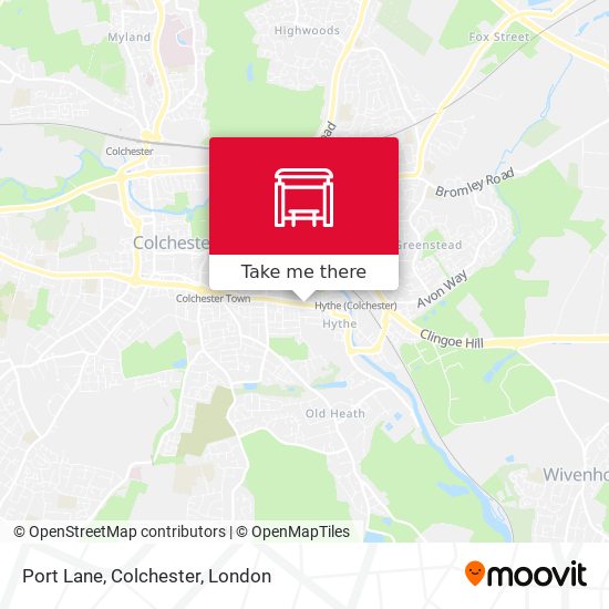 Port Lane, Colchester map