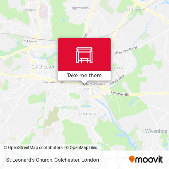St Leonard's Church, Colchester map