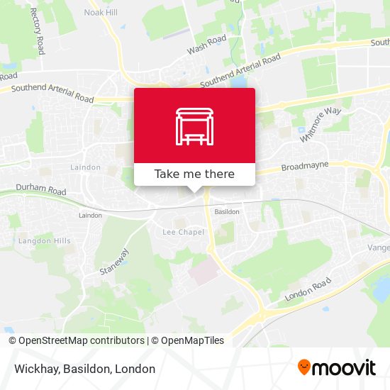 Wickhay, Basildon map