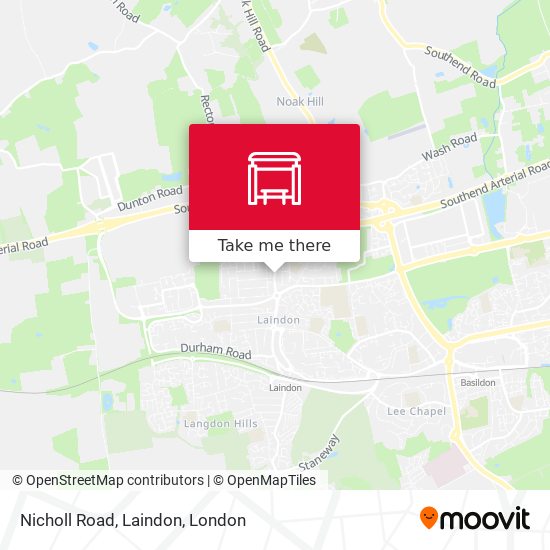 Nicholl Road, Laindon map
