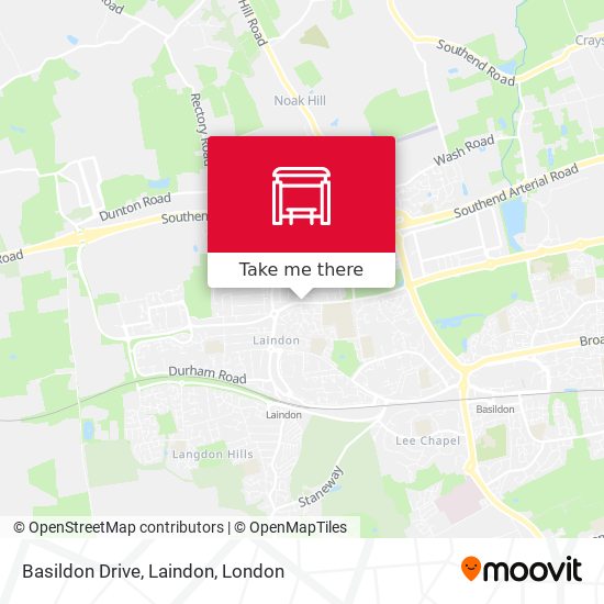 Basildon Drive, Laindon map