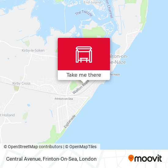 Central Avenue, Frinton-On-Sea map