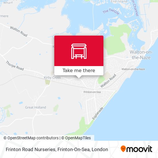 Frinton Road Nurseries, Frinton-On-Sea map