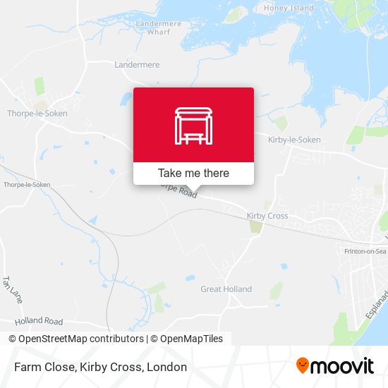Farm Close, Kirby Cross map