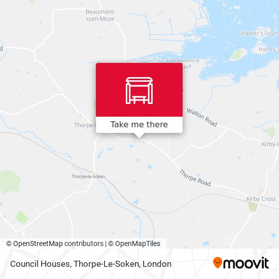 Council Houses, Thorpe-Le-Soken map
