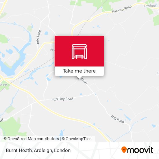 Burnt Heath, Ardleigh map