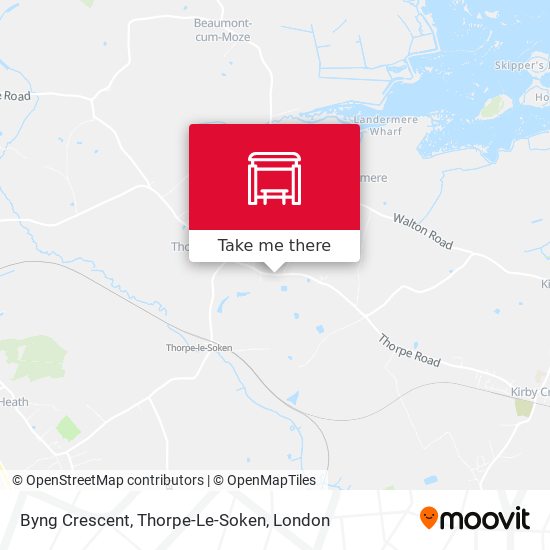 Byng Crescent, Thorpe-Le-Soken map