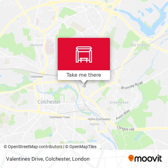 Valentines Drive, Colchester map