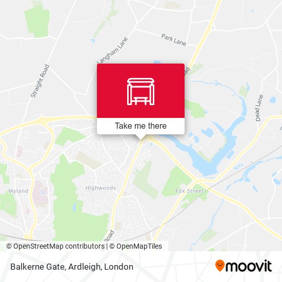 Balkerne Gate, Ardleigh map