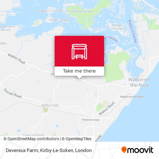 Devereux Farm, Kirby-Le-Soken map