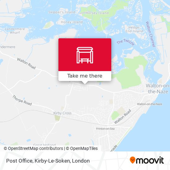 Post Office, Kirby-Le-Soken map