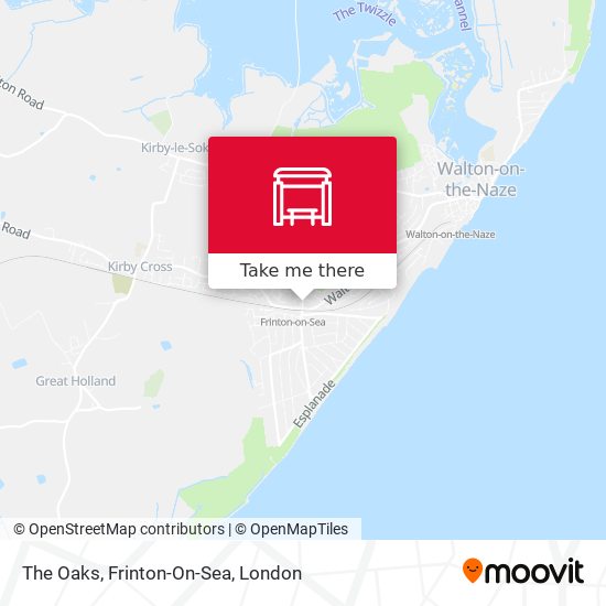 The Oaks, Frinton-On-Sea map