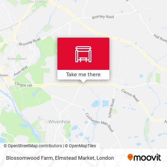 Blossomwood Farm, Elmstead Market map