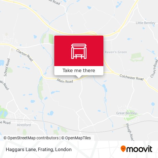 Haggars Lane, Frating map