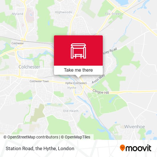 Station Road, the Hythe map