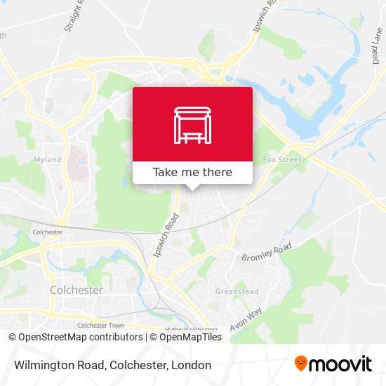 Wilmington Road, Colchester map