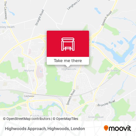 Highwoods Approach, Highwoods map