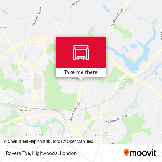 Rovers Tye, Highwoods map