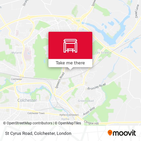 St Cyrus Road, Colchester map