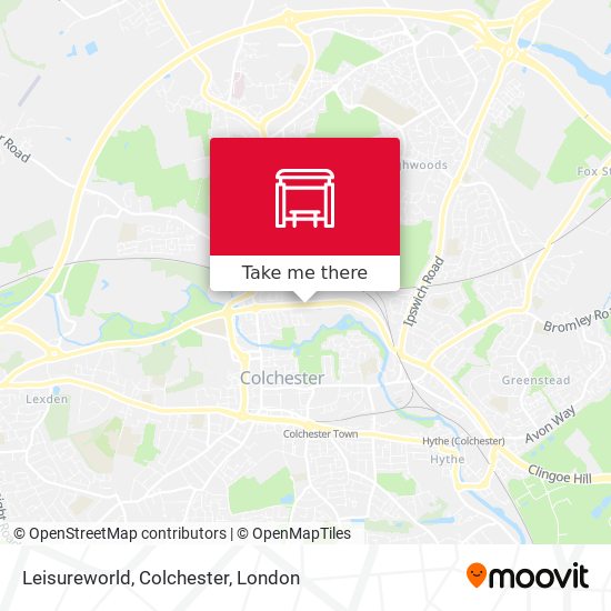 Leisureworld, Colchester map