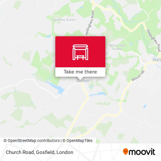 Church Road, Gosfield map