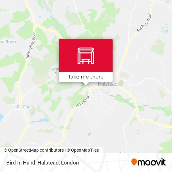 Bird In Hand, Halstead map