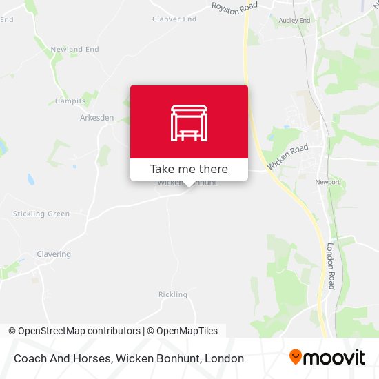 Coach And Horses, Wicken Bonhunt map