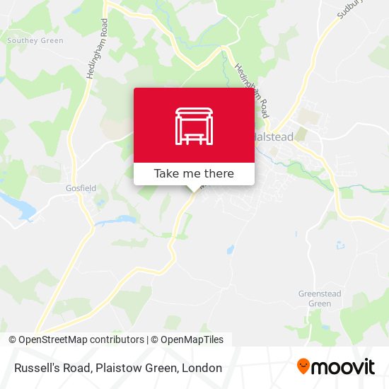 Russell's Road, Plaistow Green map