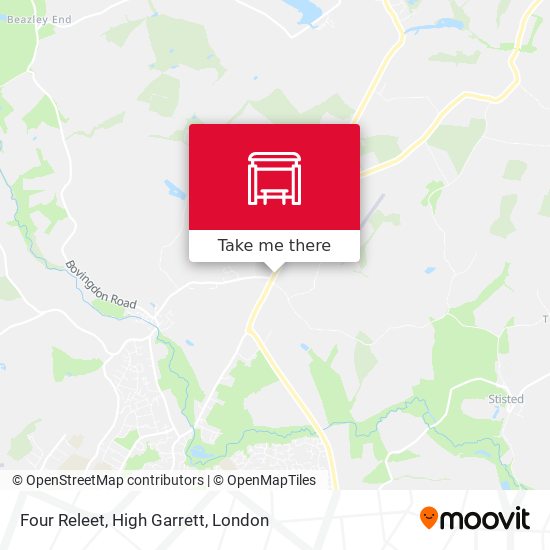 Four Releet, High Garrett map