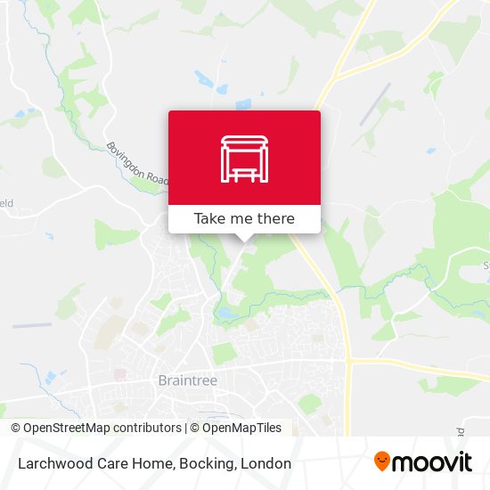 Larchwood Care Home, Bocking map