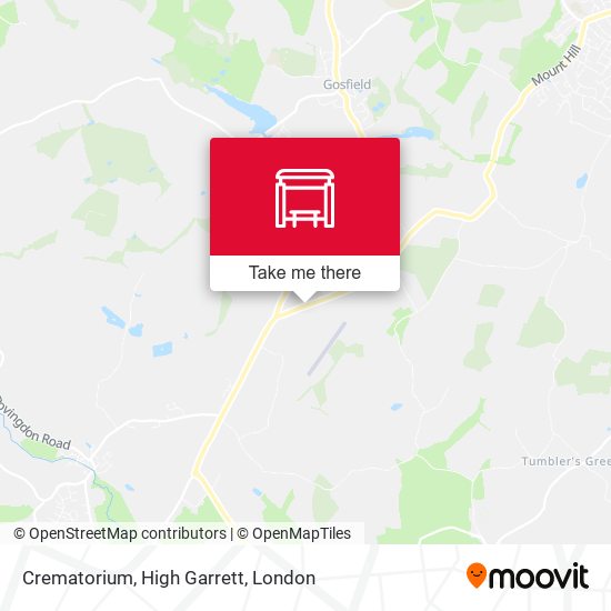 Crematorium, High Garrett map