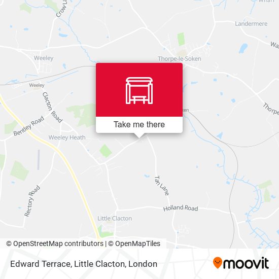 Edward Terrace, Little Clacton map
