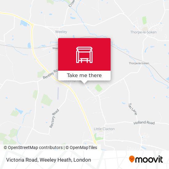 Victoria Road, Weeley Heath map
