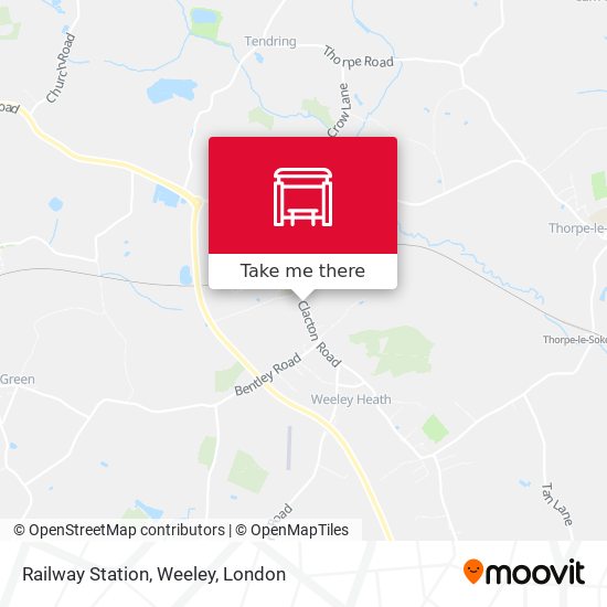 Railway Station, Weeley map