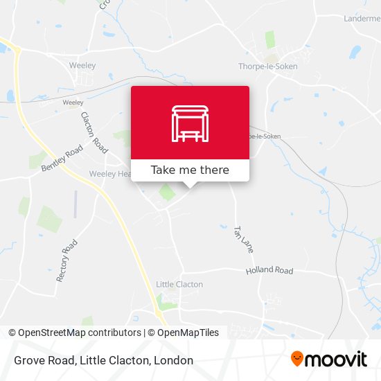Grove Road, Little Clacton map