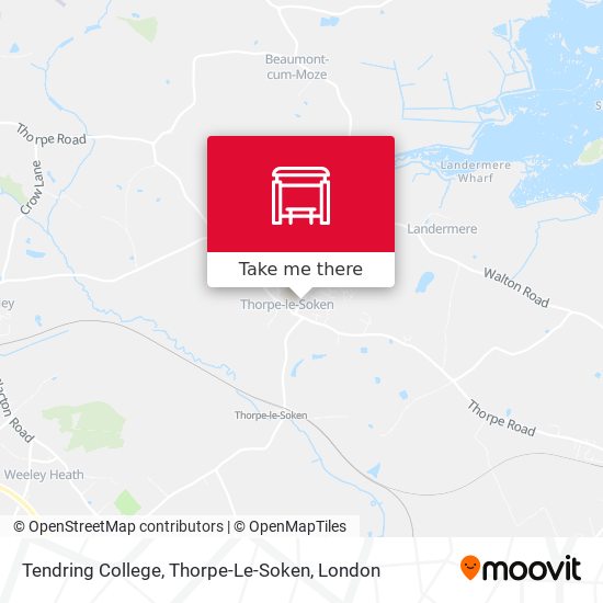 Tendring College, Thorpe-Le-Soken map