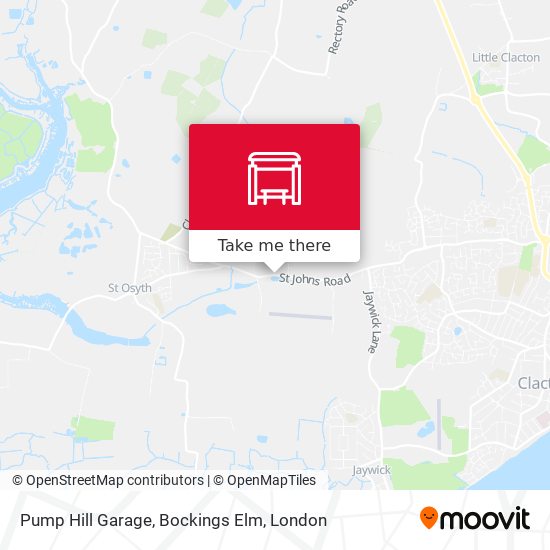 Pump Hill Garage, Bockings Elm map