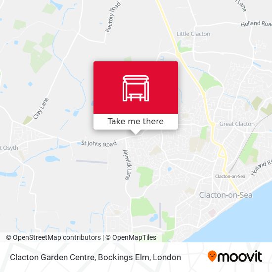 Clacton Garden Centre, Bockings Elm map