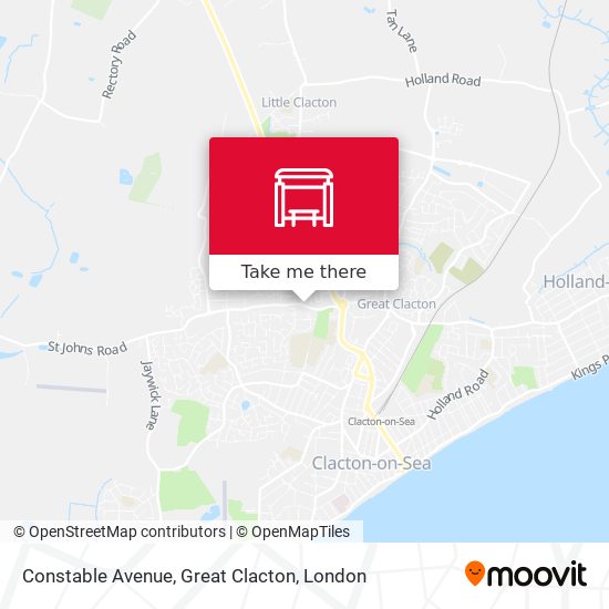 Constable Avenue, Great Clacton map