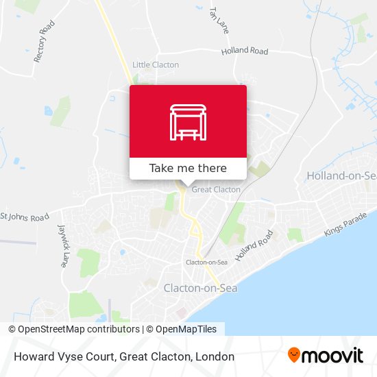 Howard Vyse Court, Great Clacton map