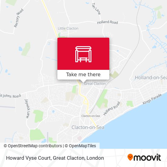 Howard Vyse Court, Great Clacton map