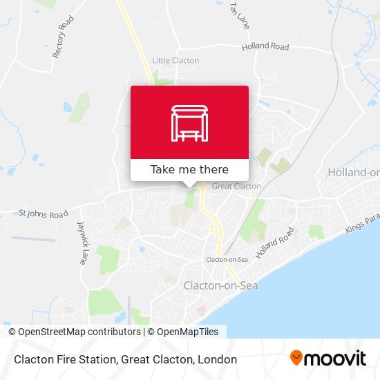 Clacton Fire Station, Great Clacton map